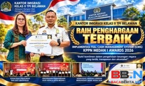 Kantor Imigrasi Kelas II TPI Belawan Raih Penghargaan KPPN Medan I Awards 2026