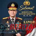 PRABOWO LANTIK SUYUDI ARIO SETO SEBAGAI KAPOLRI BARU