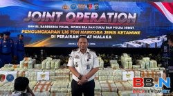 KANTOR IMIGRASI KELAS II TPI BELAWAN HADIRI JOINT OPERATION PENGUNGKAPAN 1,16 TON KETAMINE DAN DEKLARASI BERSAMA MASYARAKAT SUMATERA UTARA MENOLAK NARKOBA